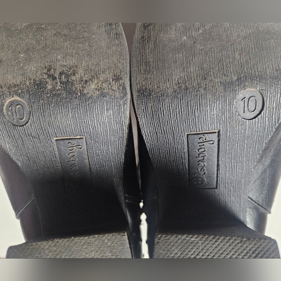 Olsenboye | Leather-like studded ankle boots, size 10 - Picture 8 of 10